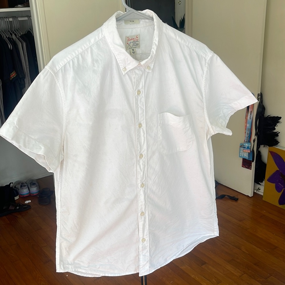 Mens J Crew broken-in Oxford